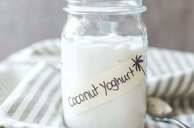 Greek style organic raw coconut yoghurt